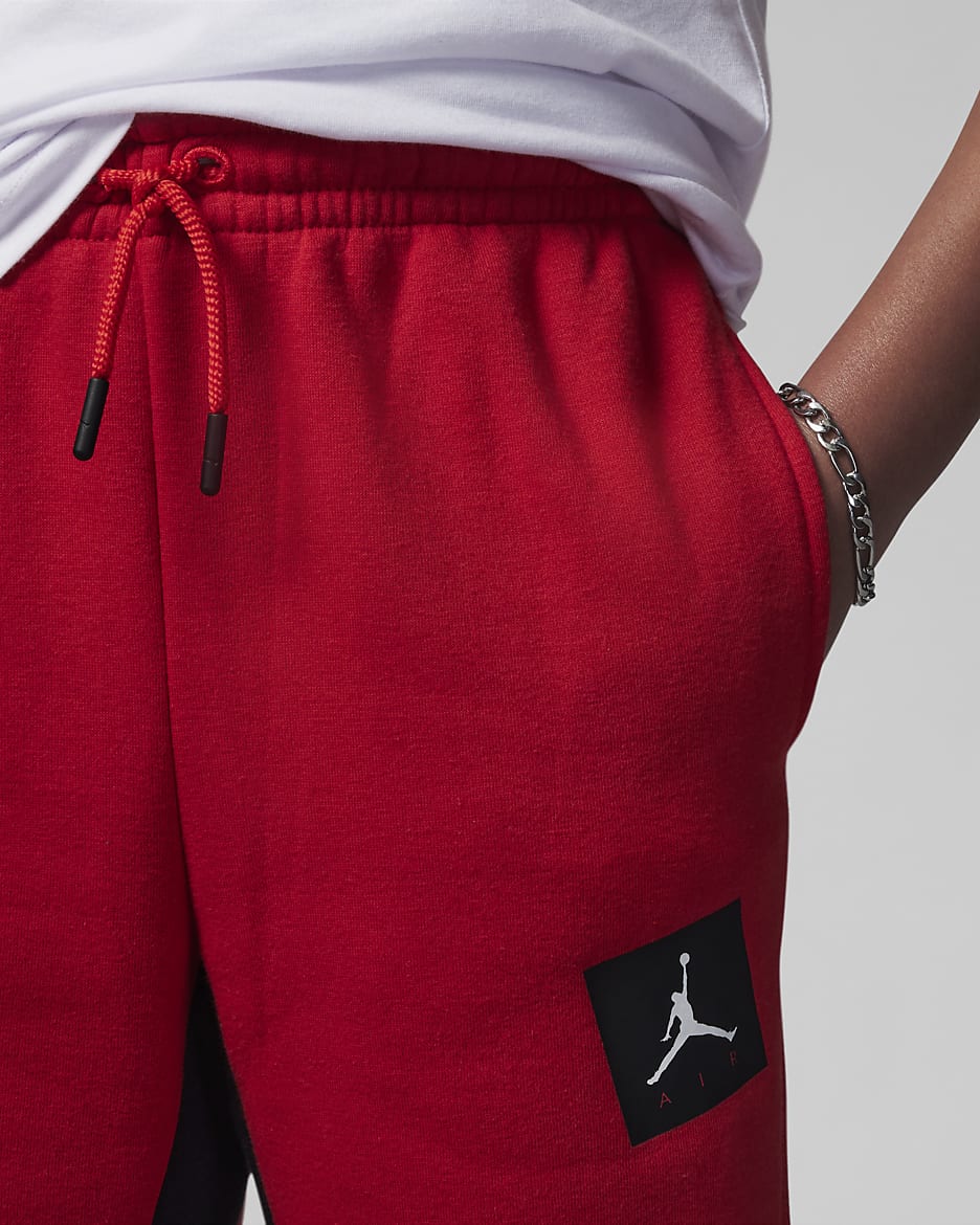 Jordan jumpman air fleece pants red on sale
